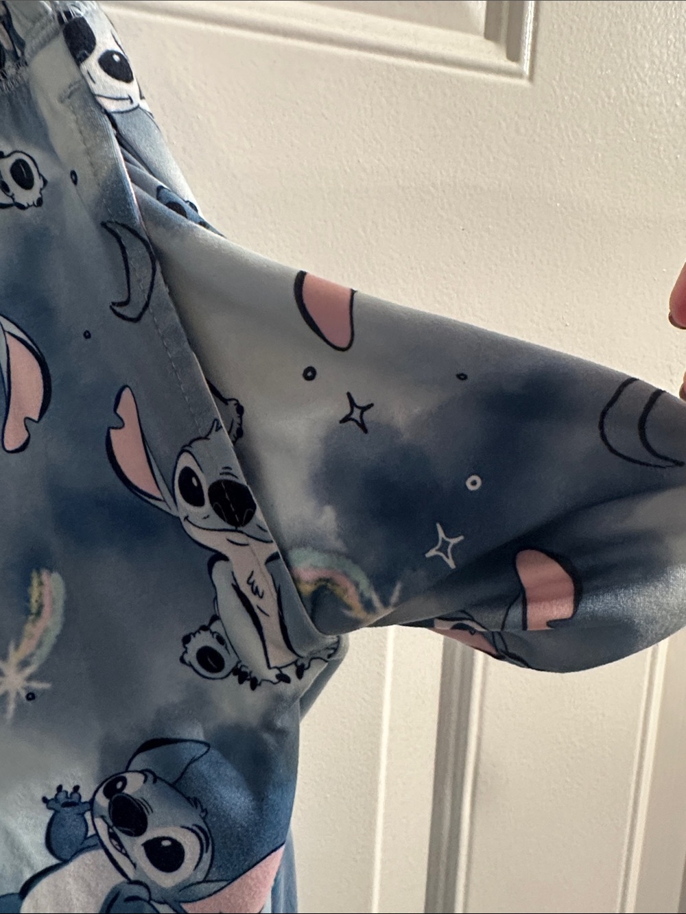 Disney Light Blue Stitch Lounge Pants with Pink Details - Picture 6 of 10